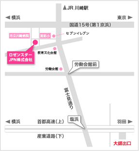 車でお越しの場合